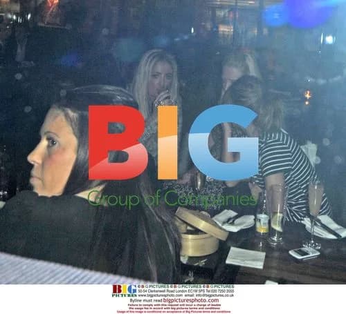Chantelle Houghton Enjoying Evening at Mayfair Hotel