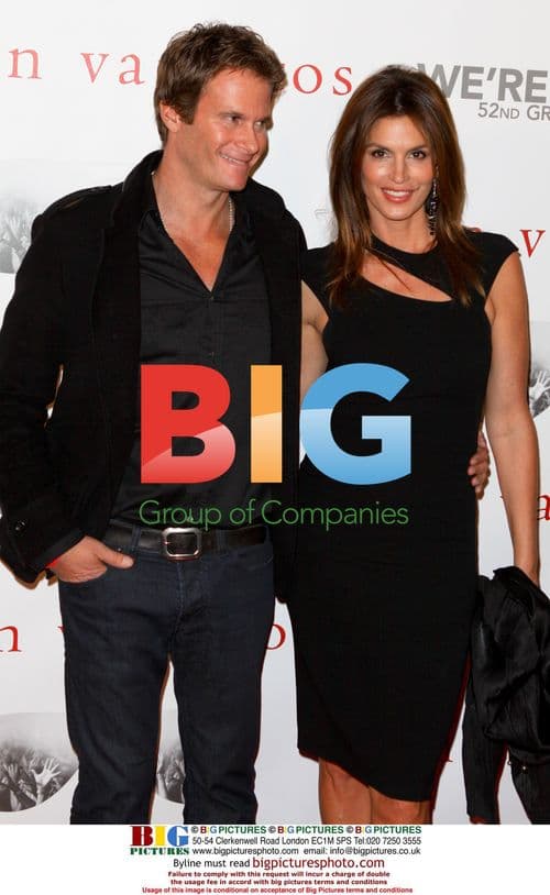 Rande Gerber and Cindy Crawford at John Varvatos Grammys Event