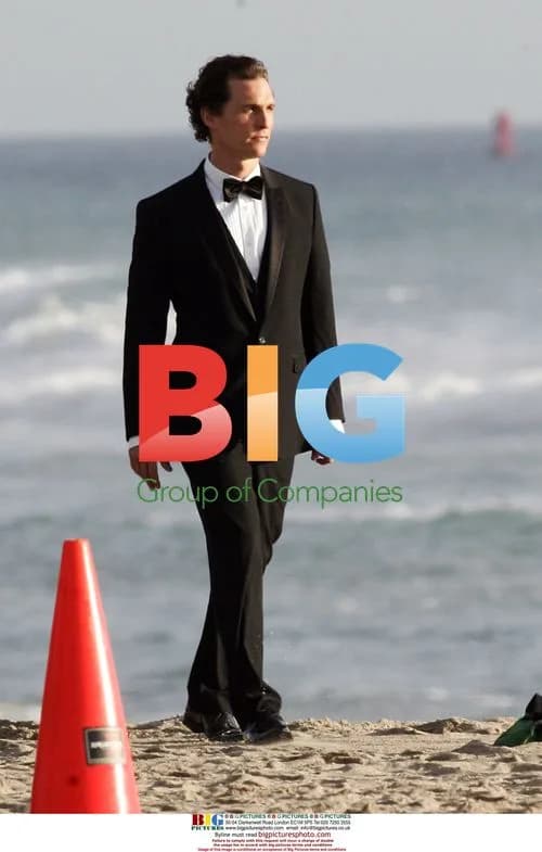 Matthew McConaughey in Tuxedo on Beach