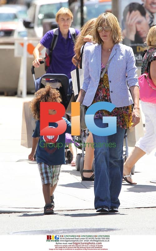 Heidi Klum with children in NYC