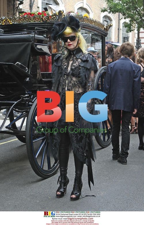 Guests attend Sebastian Horsley's funeral