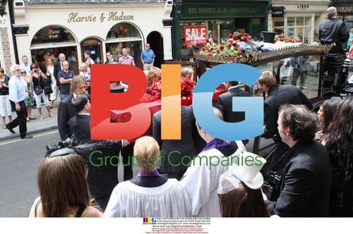 Guests Attend Sebastian Horsley's Funeral