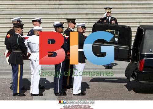 Sen. Robert Byrd Casket Carried Into Capitol