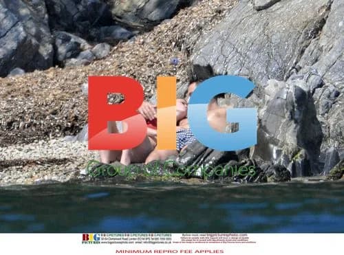 David Walliams and Lara Stone on vacation in France