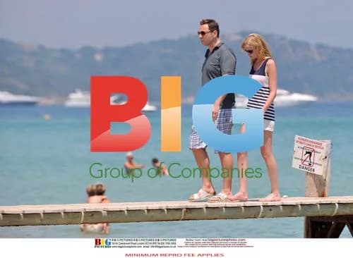 David Walliams and Lara Stone enjoy beach vacation in France