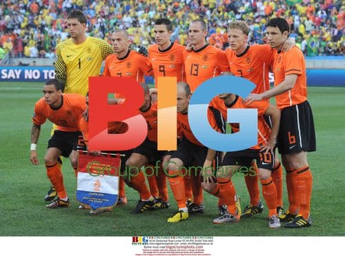 Netherlands Team Before 2010 World Cup Match