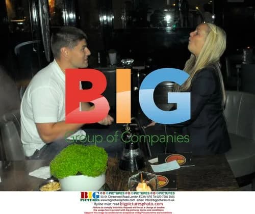 Jennifer Ellison and Robbie Tickle at Mayfair Hotel Bar