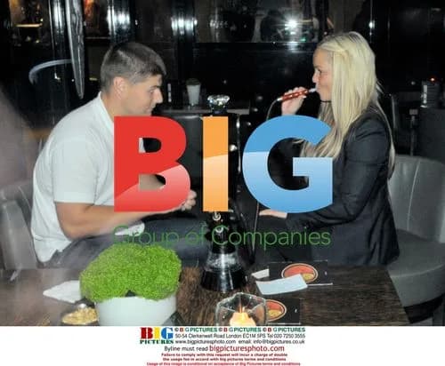 Jennifer Ellison and Robbie Tickle at Mayfair Hotel Bar