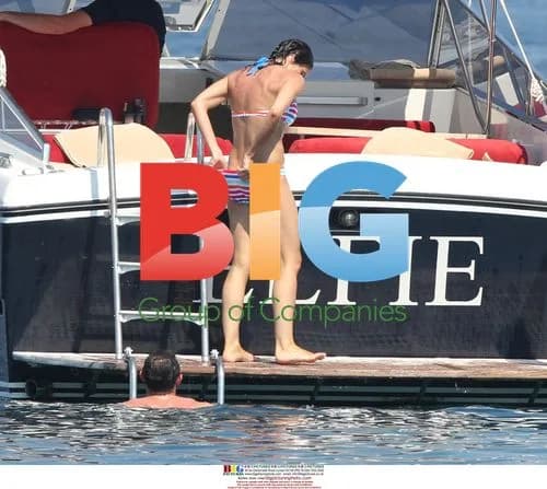 Frank Lampard and Christine Bleakley Swim in Italy