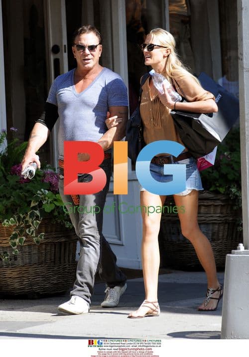 Mickey Rourke out for lunch in New York