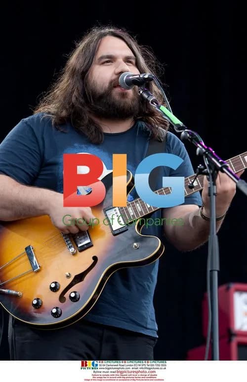 Romeo Stodart of the Magic Numbers performs at Hop Farm Festival