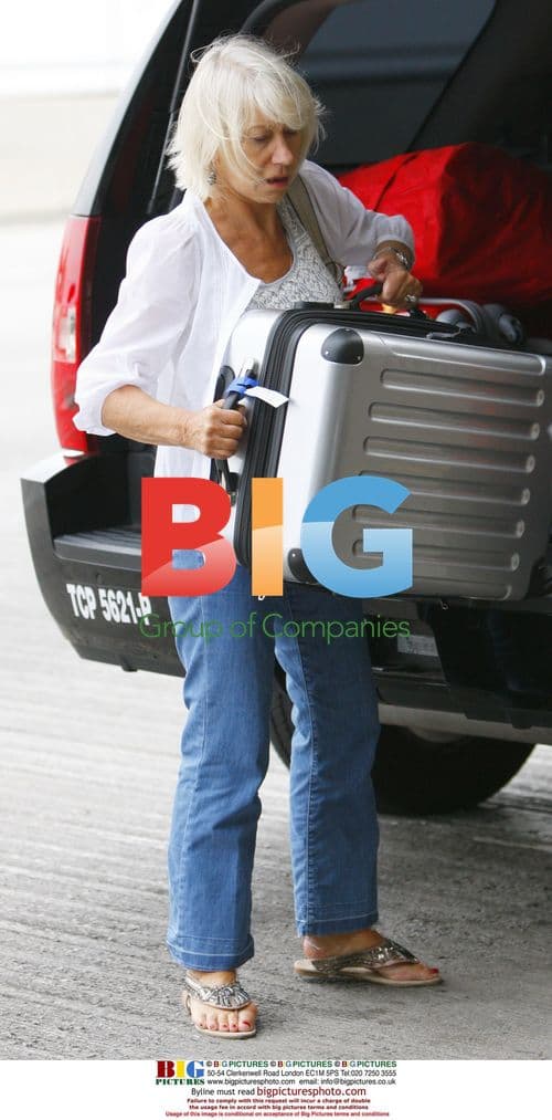 Helen Mirren and Taylor Hackford at LAX