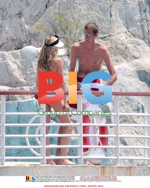 Peter Crouch and Abigail Clancy in France