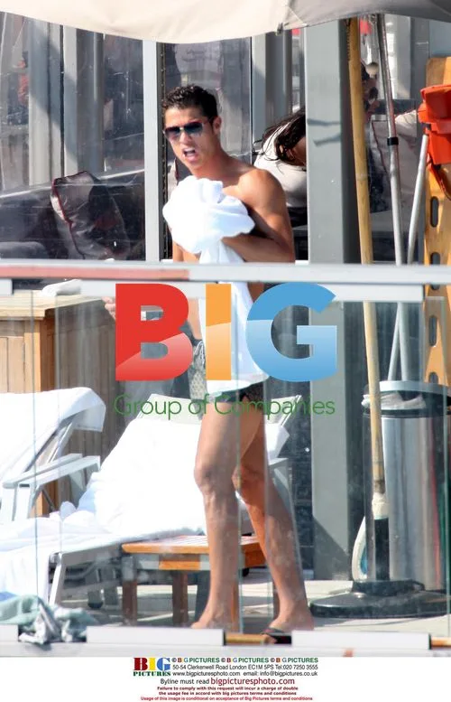 Cristiano Ronaldo Poolside in New York