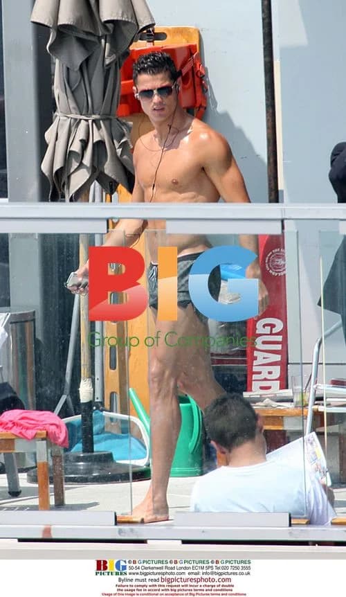 Cristiano Ronaldo Poolside in New York