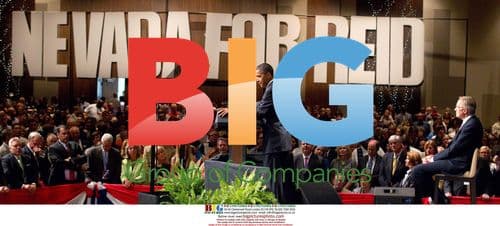 Obama and Reid at Rally in Las Vegas