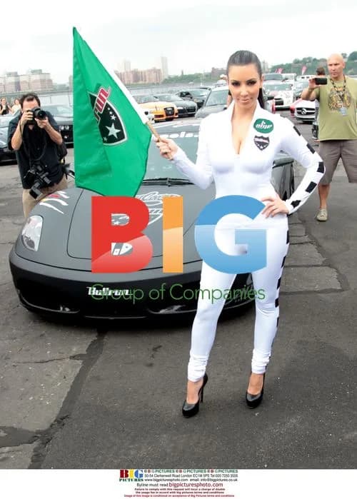Kim Kardashian at AMP Energy Bullrun Rally