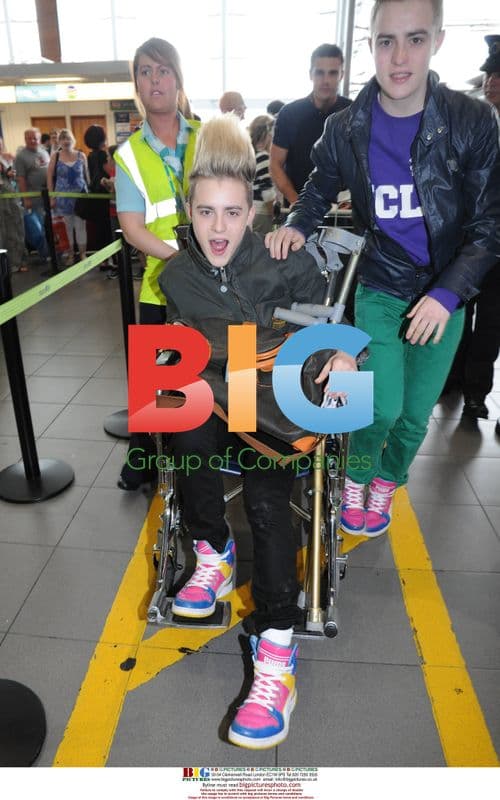 Jedward Arrive at Dublin Airport