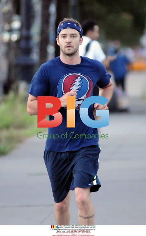 Justin Timberlake Jogging in NYC