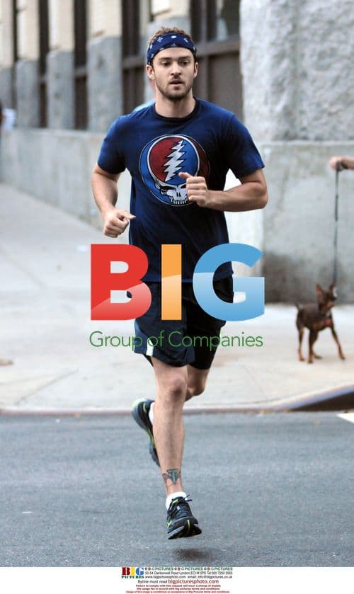 Justin Timberlake Jogging in NYC