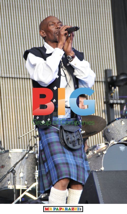 Maxi Jazz from Faithless at T in the Park