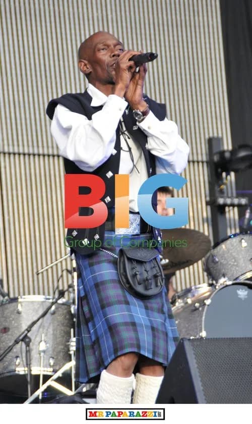 Maxi Jazz from Faithless at T in the Park