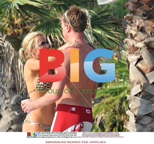 Geri Halliwell and Henry Beckwith in France