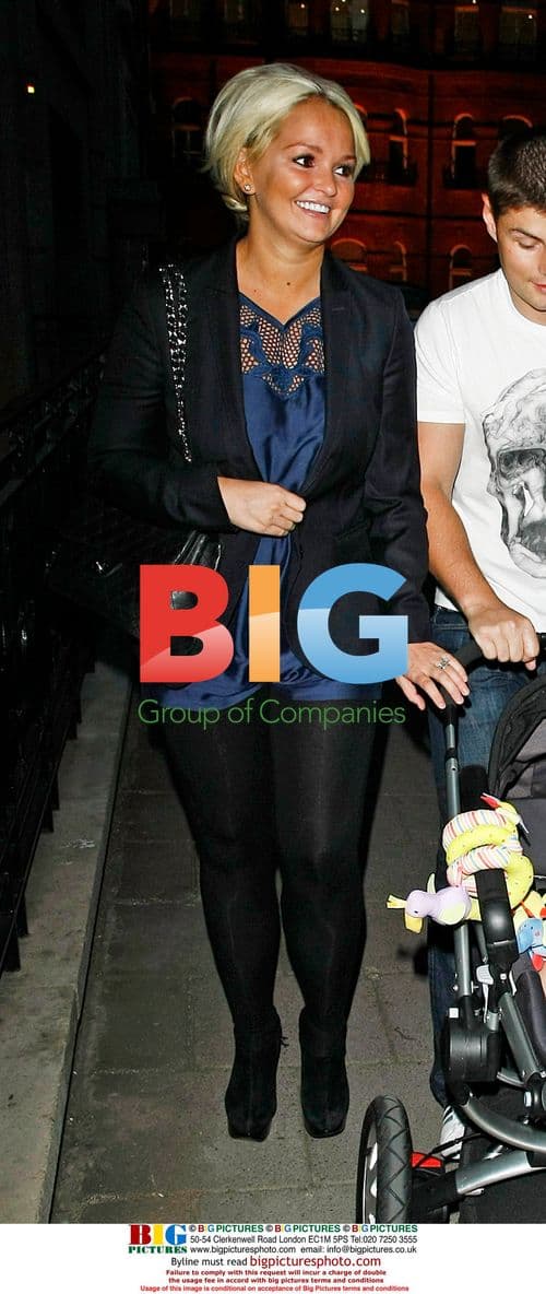 Jennifer Ellison with Baby and Boyfriend