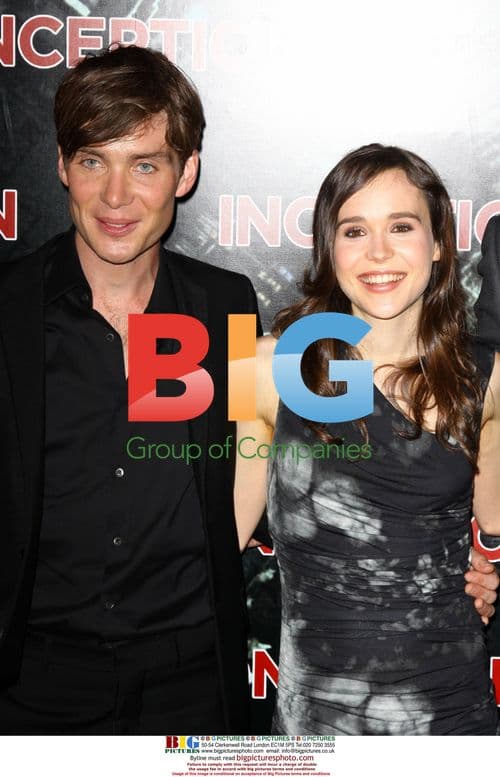 Cillian Murphy and Ellen Page at Inception Premiere