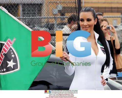 Kim Kardashian at AMP Energy Bullrun Rally