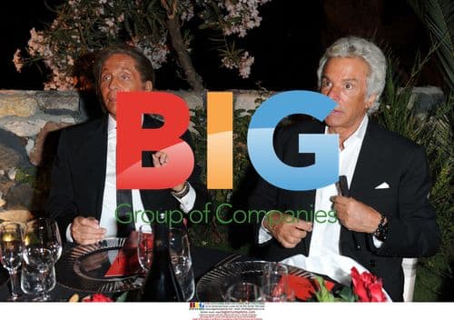 Valentino and Robert De Niro at Party in Italy
