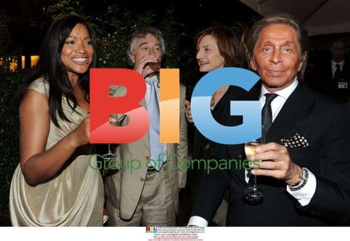 Valentino and Robert De Niro at Party in Italy