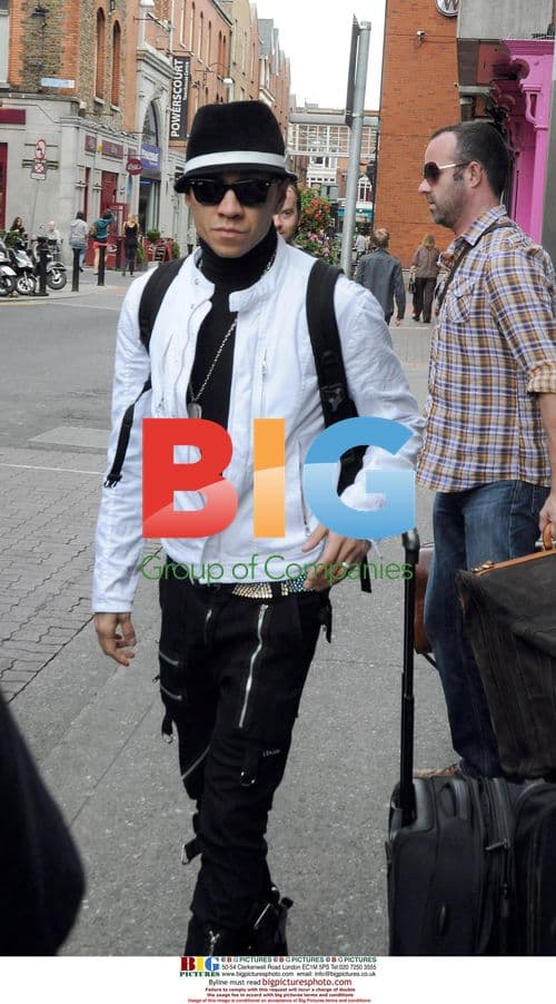 Taboo and Jared Leto leave Westbury Hotel after Oxegen Festival