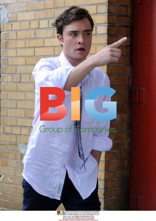 Ed Westwick on 'Gossip Girl' Set