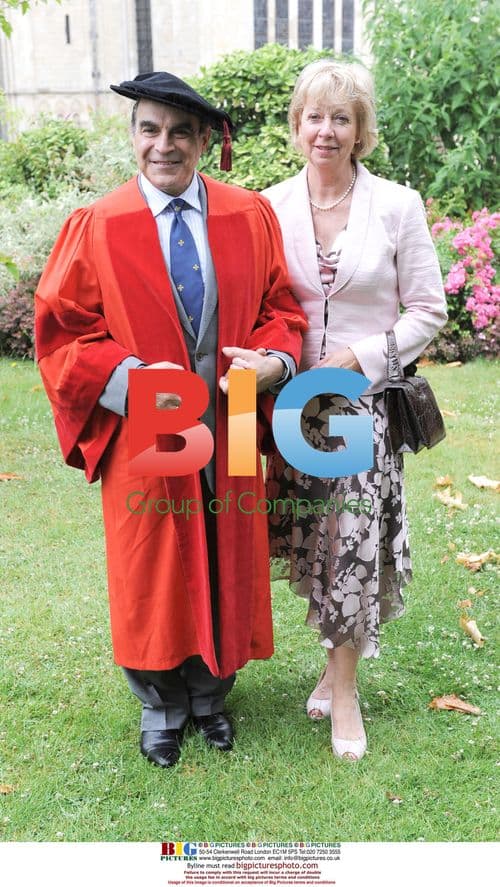 Orlando Bloom, Miranda Kerr, and David Suchet at University of Kent