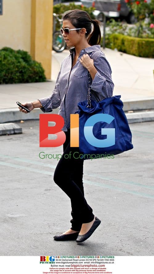 Kourtney Kardashian and Scott Disick in Calabasas