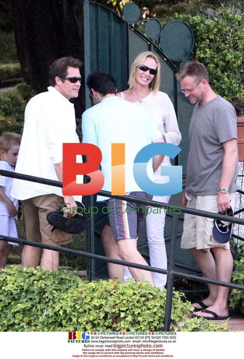 Uma Thurman and Arpad Busson Boat Ride in Italy