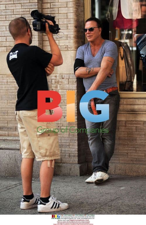 Mickey Rourke and Elena Kuletskaya in Meatpacking District