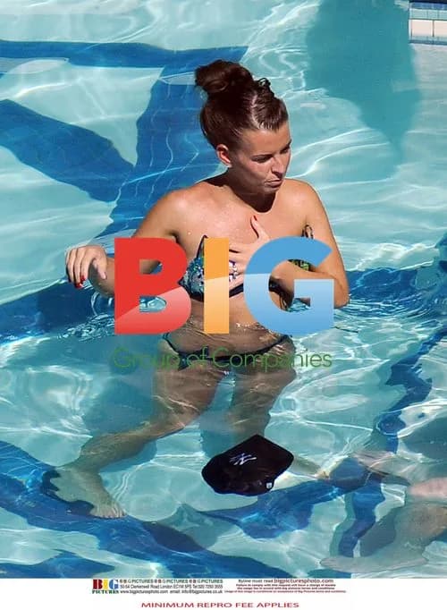 Wayne and Coleen Rooney at Pool