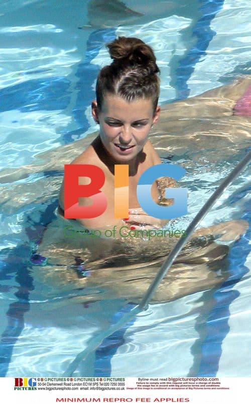 Rooney Family Poolside Vacation