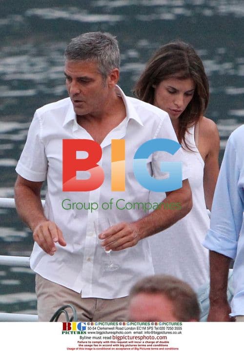 George Clooney and Elisabetta Canalis on Holiday in Italy
