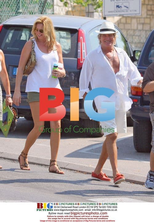 Rod Stewart and Family in France