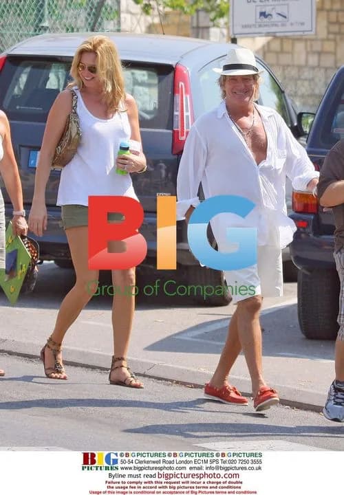Rod Stewart and Family in France