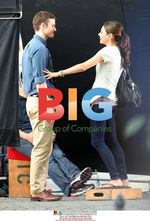 Justin Timberlake and Mila Kunis on 'Friends With Benefits' set