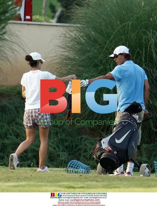 Rafael Nadal Plays Golf with Girlfriend
