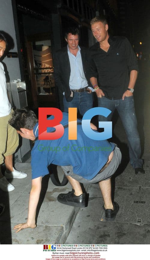 Andrew Flintoff Spotted in Soho, London