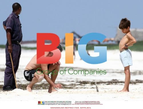 Jose Mourinho on beach holiday with family