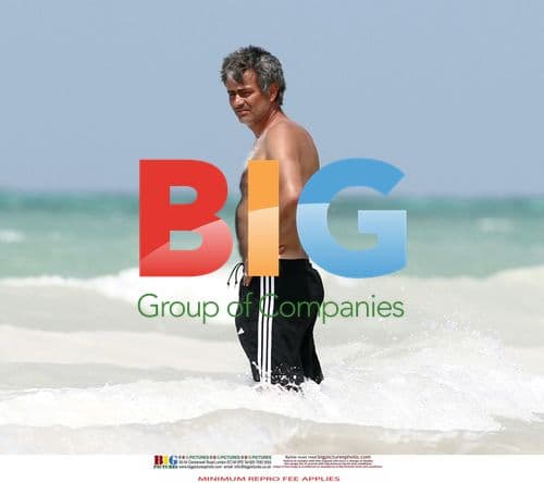 Jose Mourinho on beach vacation