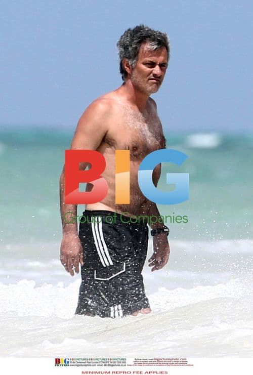 Jose Mourinho on Beach Holiday with Family