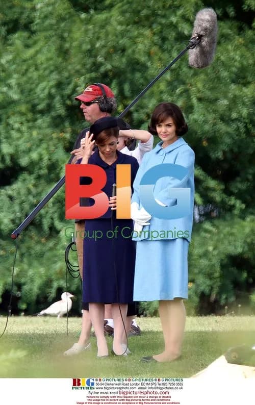 Katie Holmes on set of The Kennedys